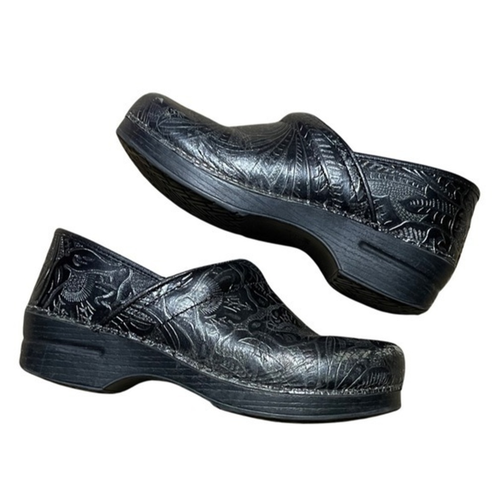 Dansko Clog Embossed Black Size 41 - image 1